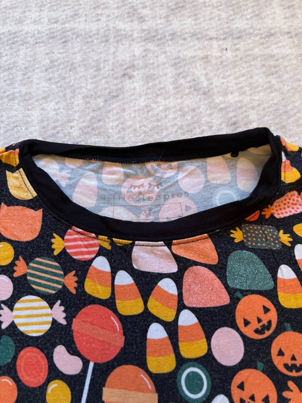 Little Sleepies Halloween Spooky Sweets Bamboo Two-Piece LS Pajamas (3T) - Picture 5 of 7